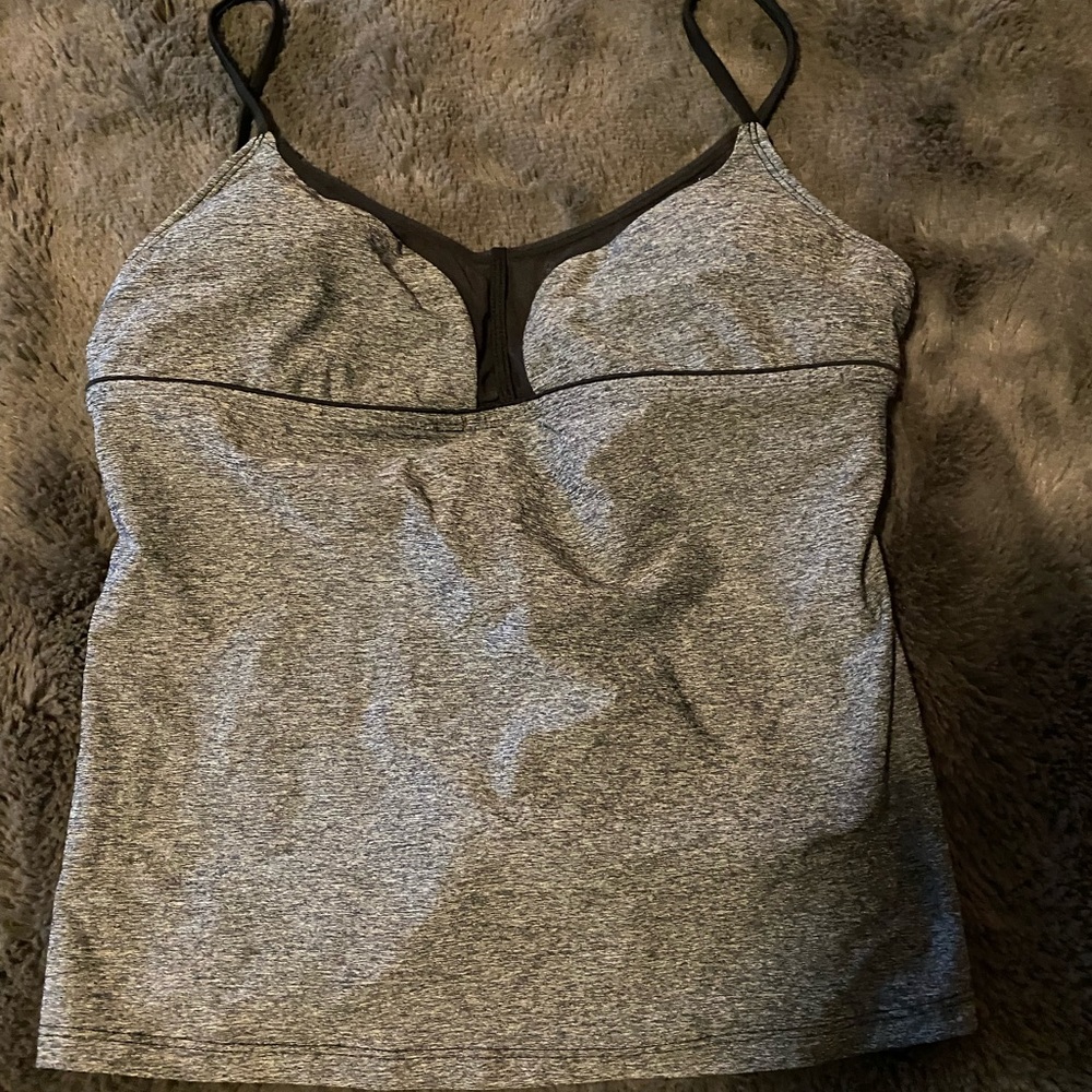 Reebok sz medium grey with black trim tankini